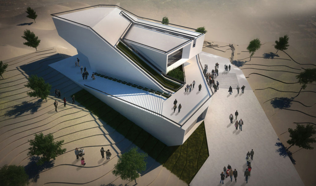 Zanjan Sport & Cultural Complex Designed by Mojtaba Nabavi and Zeinab Maghdouri Exterior Perspective